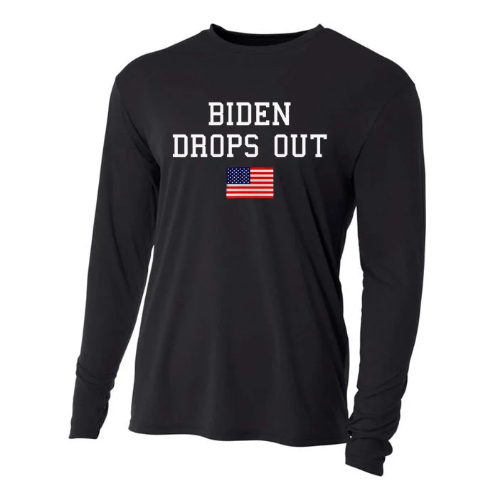 Joe Biden Drops Out Cooling Performance Long Sleeve Crew