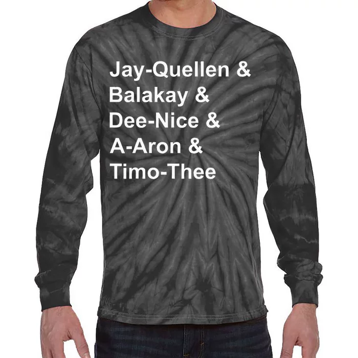 Jayquellen & Balakay & Deenice & Aaron & Timothee Tie-Dye Long Sleeve Shirt