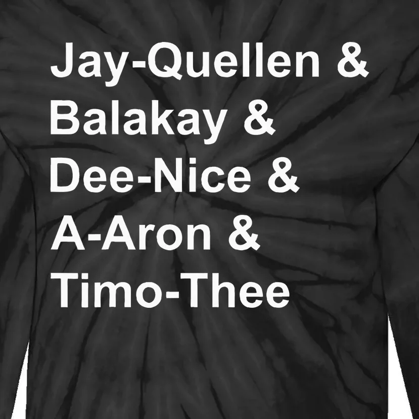 Jayquellen & Balakay & Deenice & Aaron & Timothee Tie-Dye Long Sleeve Shirt