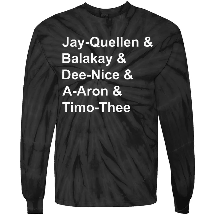 Jayquellen & Balakay & Deenice & Aaron & Timothee Tie-Dye Long Sleeve Shirt