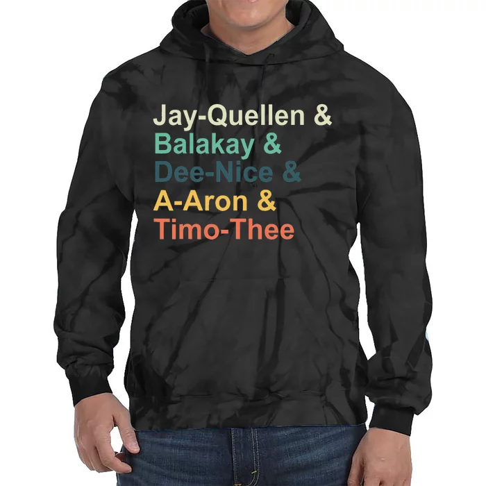 Jayquellen & Balakay & Deenice & Aaron & Timothee Tie Dye Hoodie