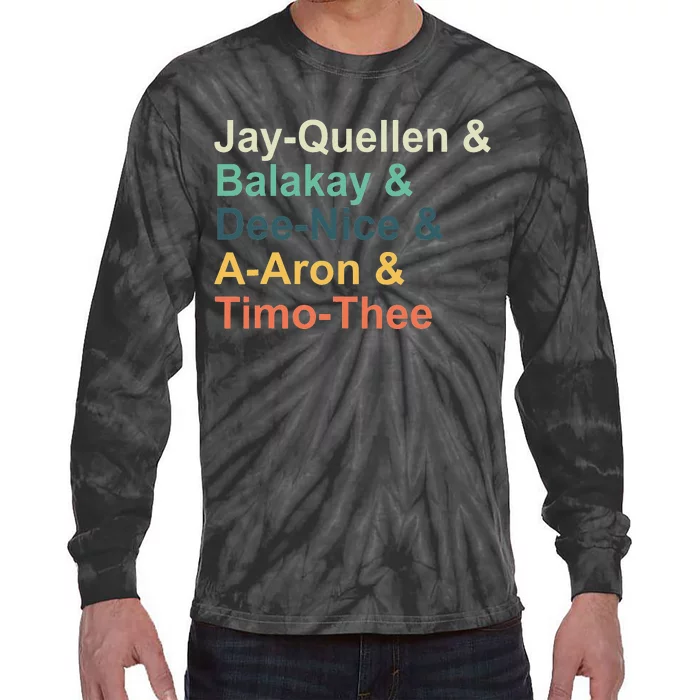 Jayquellen & Balakay & Deenice & Aaron & Timothee Tie-Dye Long Sleeve Shirt