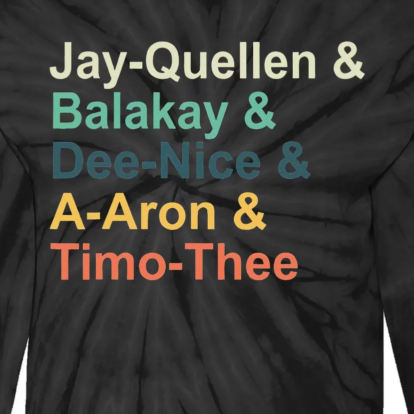 Jayquellen & Balakay & Deenice & Aaron & Timothee Tie-Dye Long Sleeve Shirt