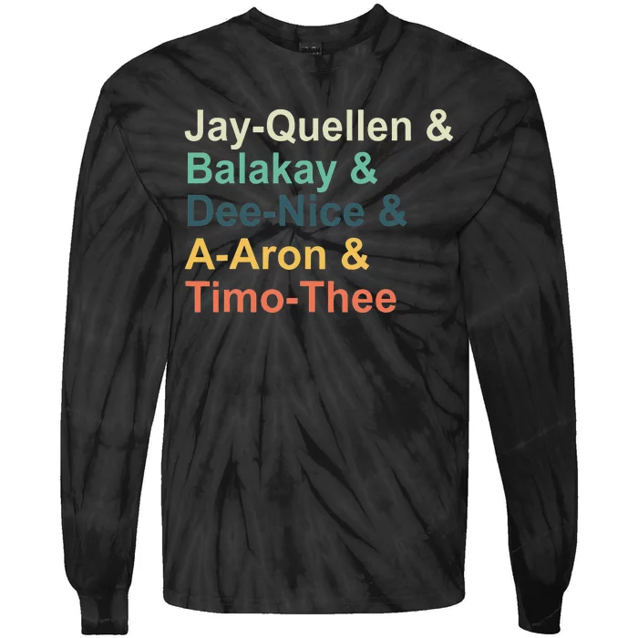 Jayquellen & Balakay & Deenice & Aaron & Timothee Tie-Dye Long Sleeve Shirt