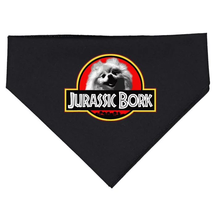 Jurassic Bork Doggo Pomeranian funny USA-Made Doggie Bandana