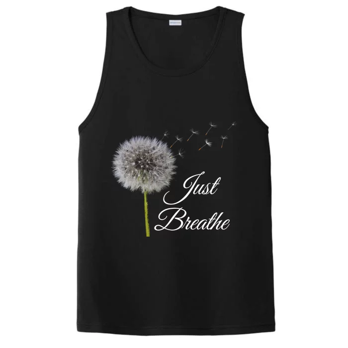 Just Breathe Dandelion Gift Performance Tank