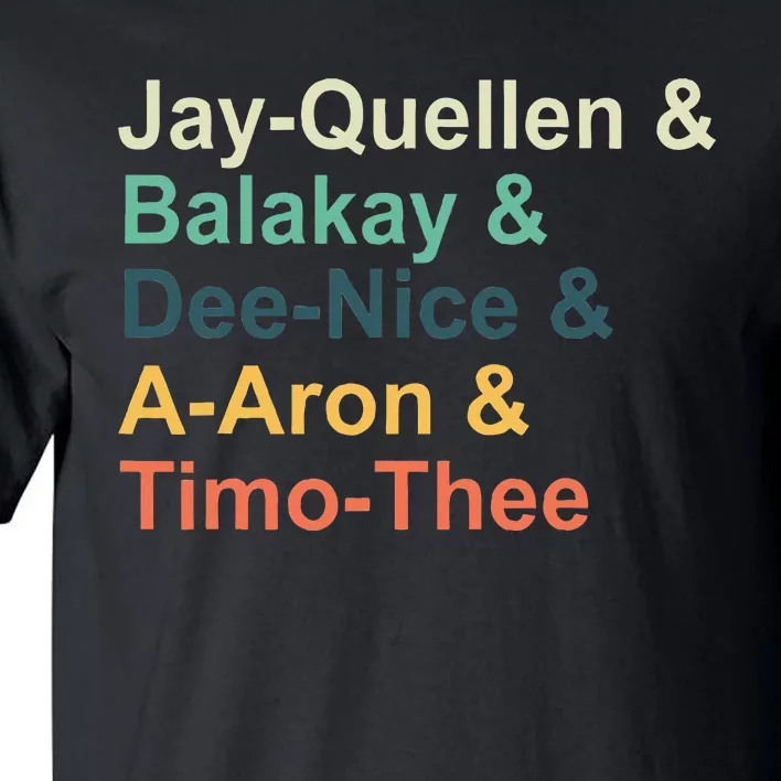 Jayquellen & Balakay & Deenice & Aaron & Timothee Tall T-Shirt