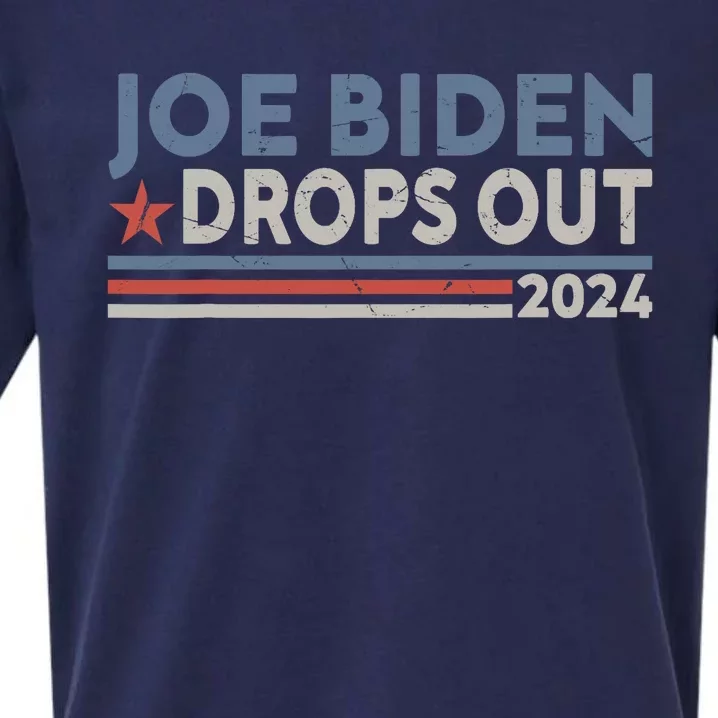 Joe Biden Drops Out 2024 Pro Trump Sueded Cloud Jersey T-Shirt