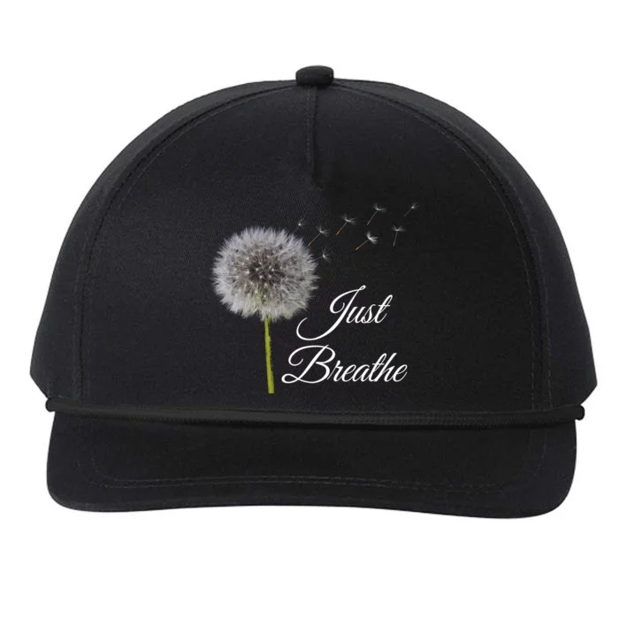 Just Breathe Dandelion Gift Snapback Five-Panel Rope Hat