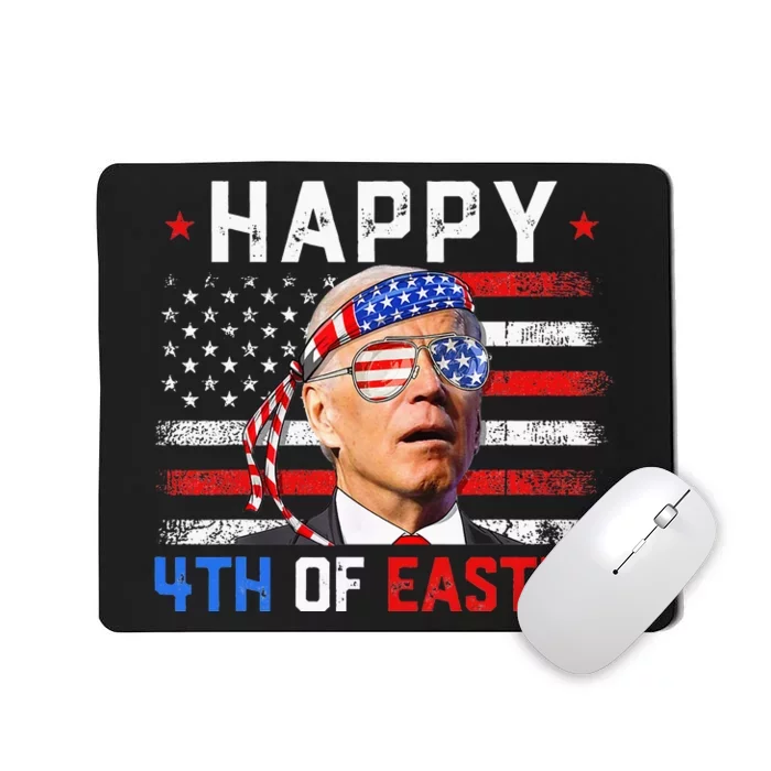 Joe Biden Dazed Happy 4th Of Easter America 4th Of July Mousepad