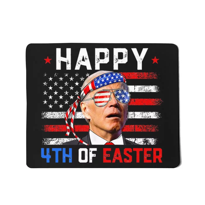 Joe Biden Dazed Happy 4th Of Easter America 4th Of July Mousepad