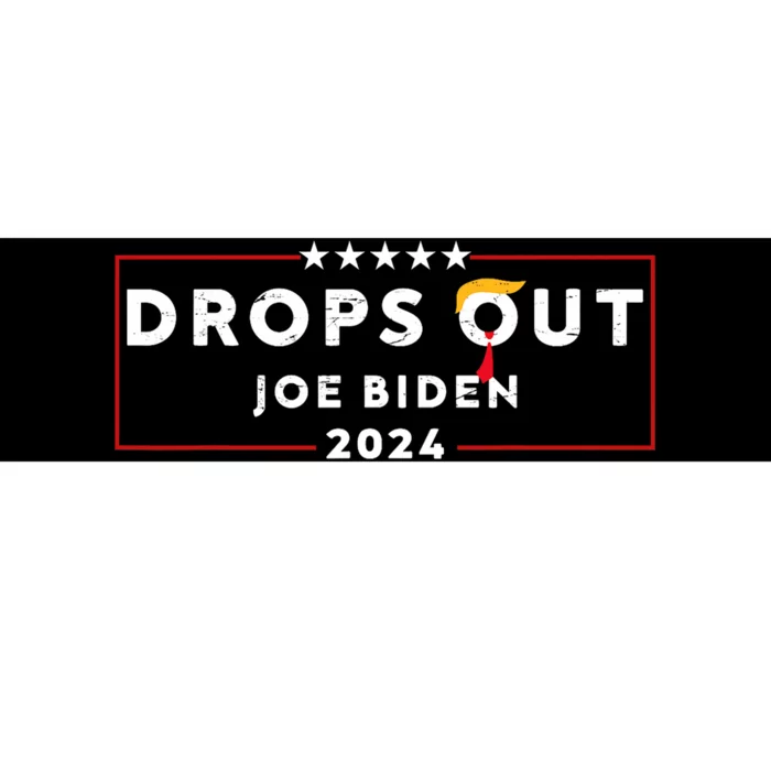 Joe Biden Drops Out 2024 Funny Trump Bumper Sticker