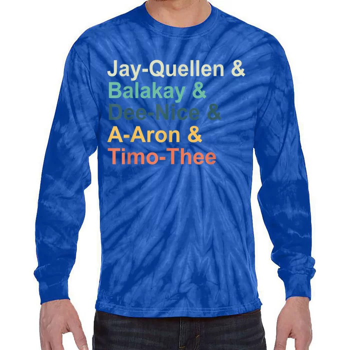 Jayquellen & Balakay & Deenice & Aaron & Timothee Tie-Dye Long Sleeve Shirt