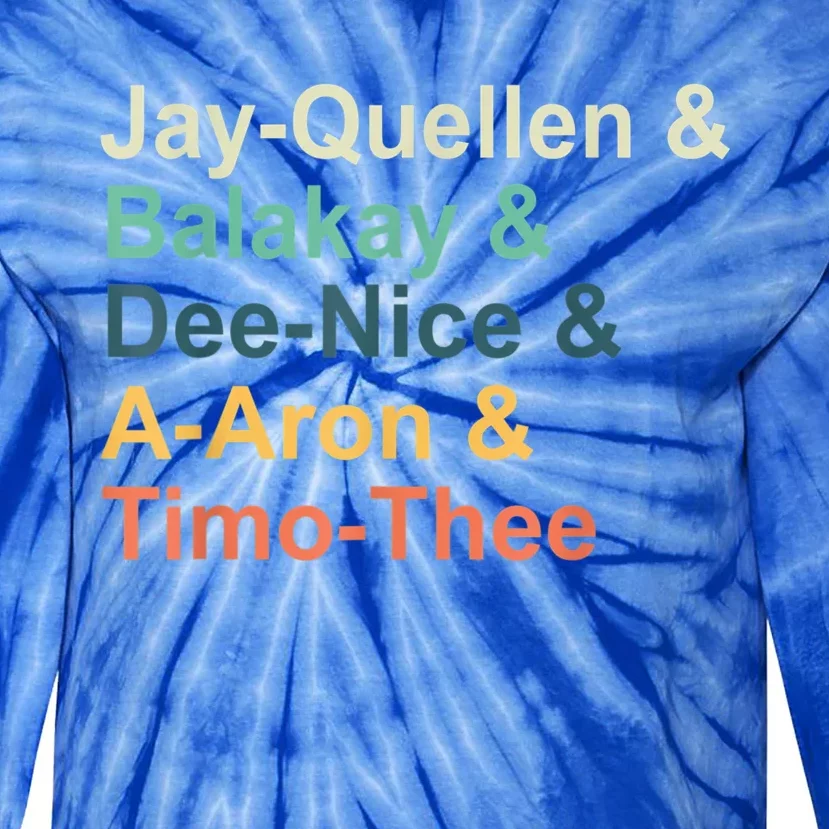 Jayquellen & Balakay & Deenice & Aaron & Timothee Tie-Dye Long Sleeve Shirt