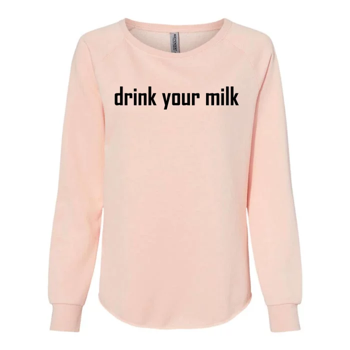 Jonathan Bailey Drink Your Milk Womens California Wash Sweatshirt