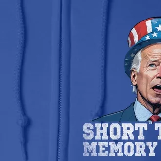 Joe Biden Dazed And Very Confused Short Time Memory Loss Funny Gift Full Zip Hoodie