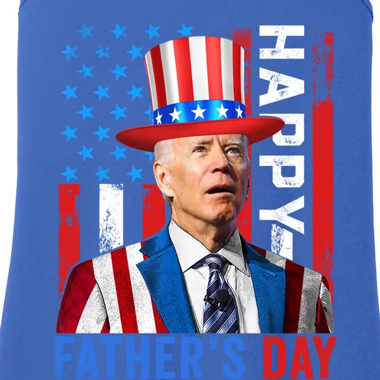 Joe Biden Dazed Happy FatherS Day America Flag 4th Of July Gift Ladies Essential Tank