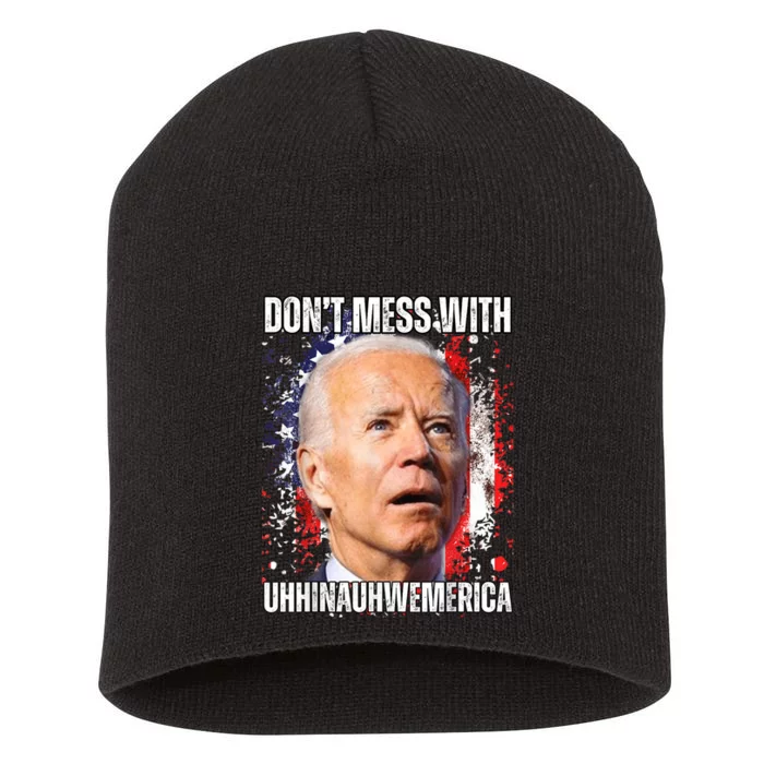 Joe Biden Dont Mess With Women Of America Usa Election 2024 Short Acrylic Beanie