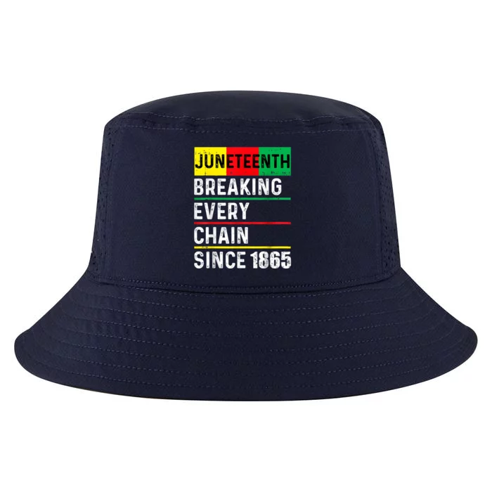 Juneteenth Breaking Every Chain Since 1865 African American Cool Comfort Performance Bucket Hat