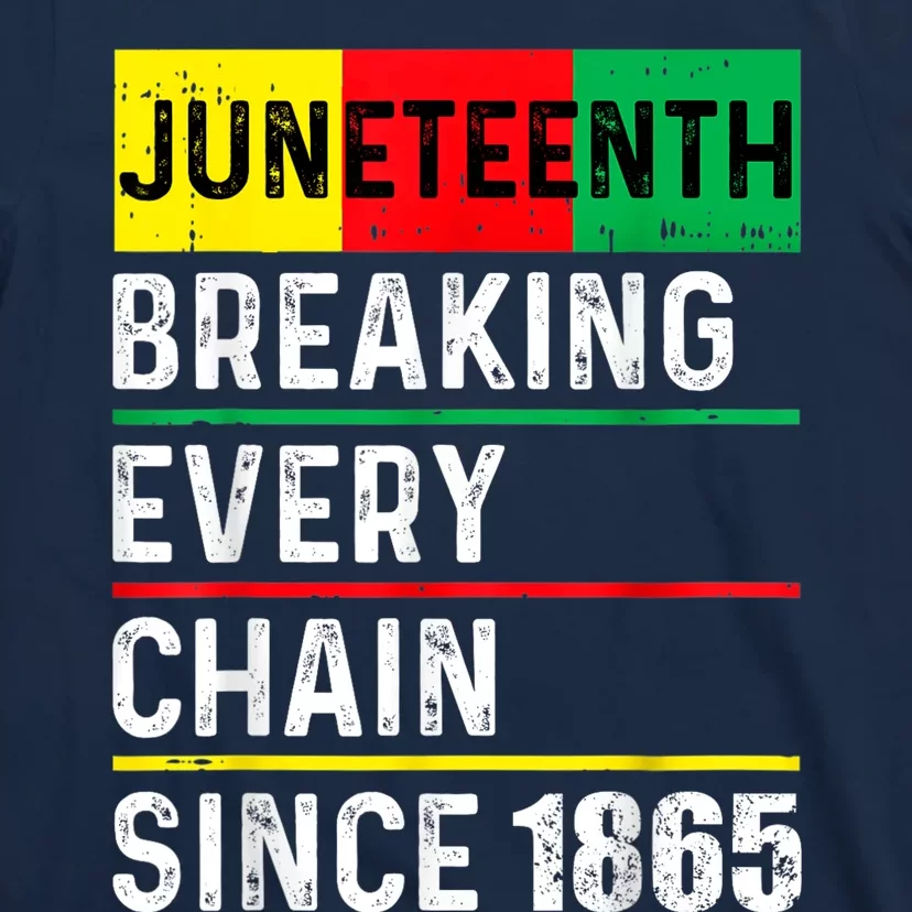 Juneteenth Breaking Every Chain Since 1865 African American T-Shirt