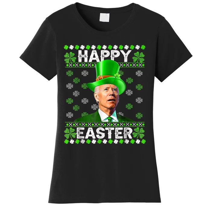 Joe Biden Easter Confused St Patricks Day Women's T-Shirt