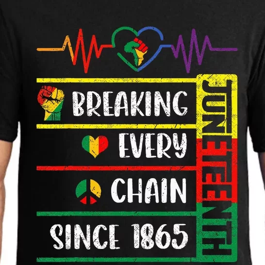 Juneteenth Breaking Every Chain Since 1865 Freedom Day Pajama Set