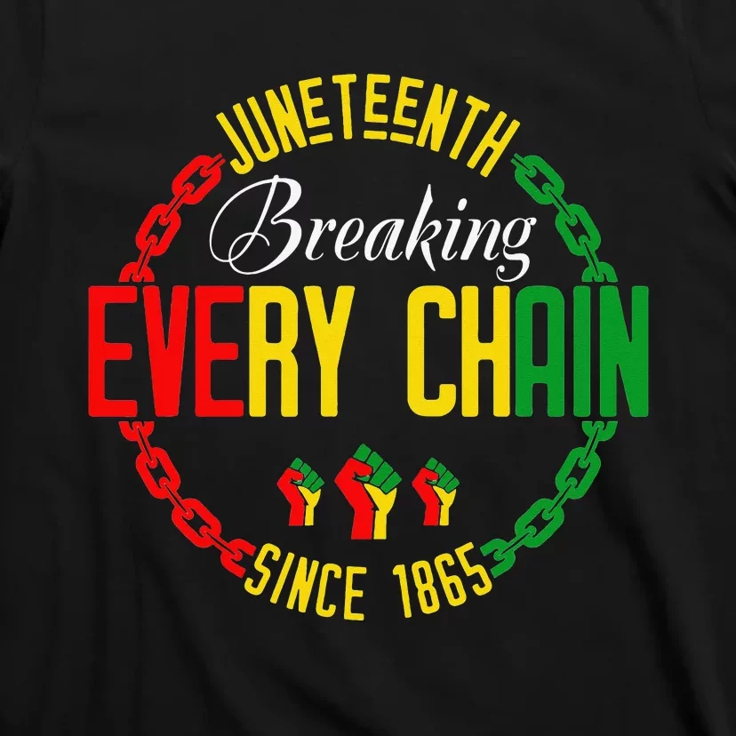 Juneteenth Break Every Chain Black History Remembrance T-Shirt