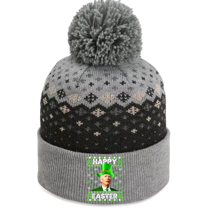 Joe Biden Easter Confused St Patricks Day Women Funny The Baniff Cuffed Pom Beanie