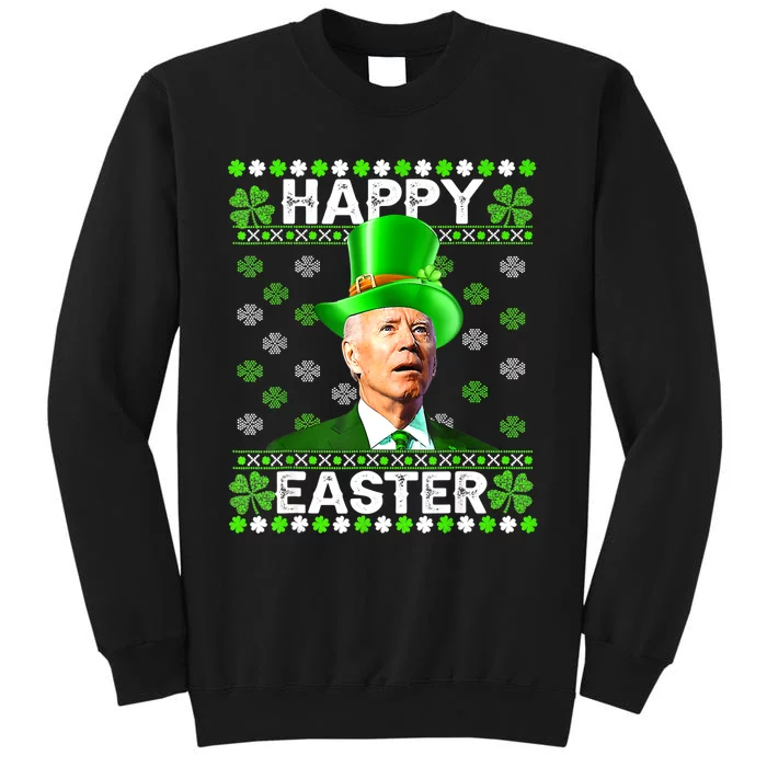 Joe Biden Easter Confused St Patricks Day Women Funny Tall Sweatshirt