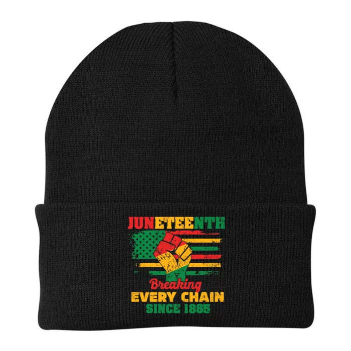 Juneteenth Breaking Every Chain Since 1865 Knit Cap Winter Beanie