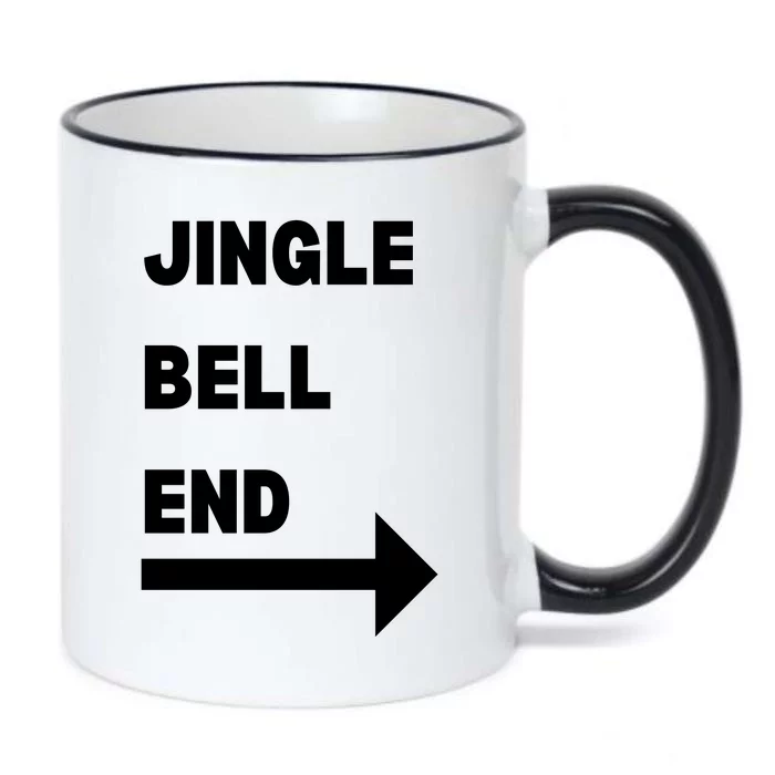 Jingle Bell End Rude Christmas Black Color Changing Mug