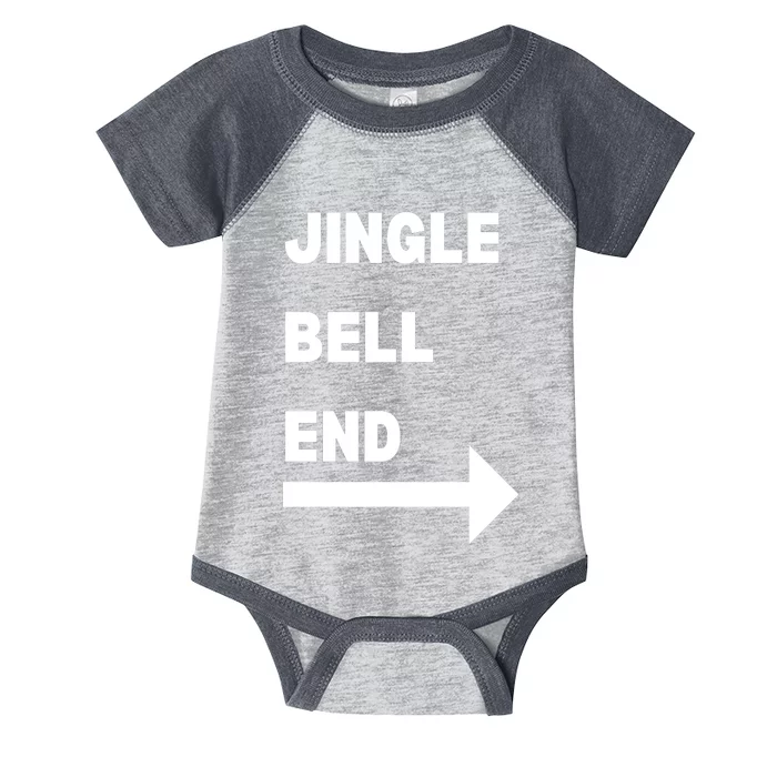 Jingle Bell End Rude Christmas Infant Baby Jersey Bodysuit