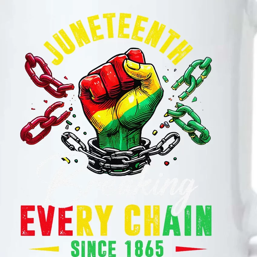 Juneteenth Breaking Every Chain Since 1865 Black Color Changing Mug