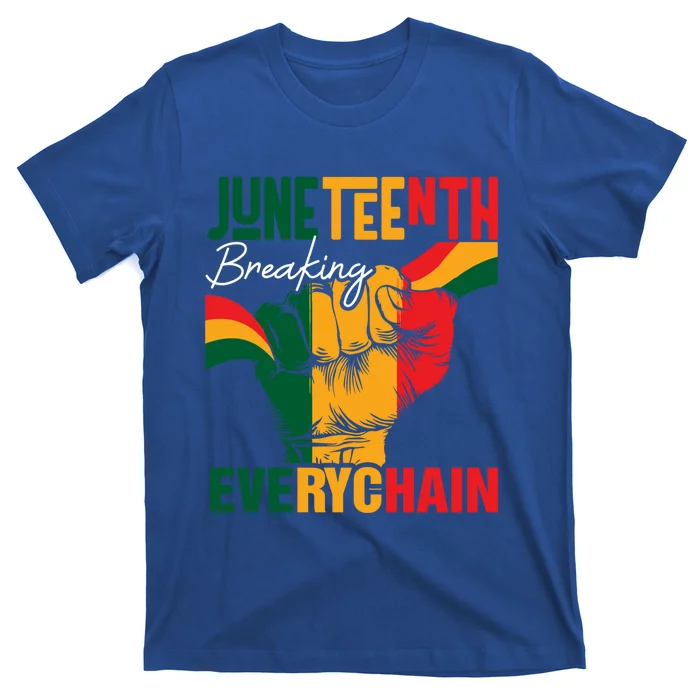 Junenth Breaking Every Chain Since 1865 Meaningful Gift T-Shirt