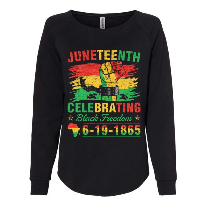 Juneteenth Breaking Every Chain Black Womens California Wash Sweatshirt