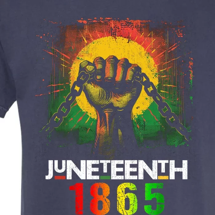 Junenth Break Every Chain Black History Remembrance Meaningful Gift Garment-Dyed Heavyweight T-Shirt