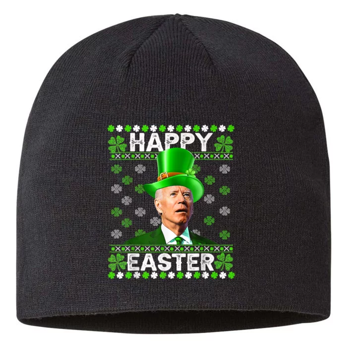 Joe Biden Easter Confused St Patricks Day Funny Biden 8 1/2in Sustainable Knit Beanie