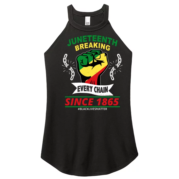 Juneteenth Breaking Every Chain Since 1865 Women’s Perfect Tri Rocker Tank