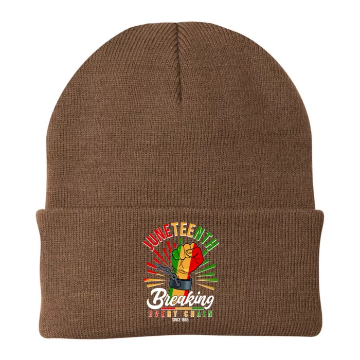 Juneteenth Breaking Every Chain Since 1865 Knit Cap Winter Beanie