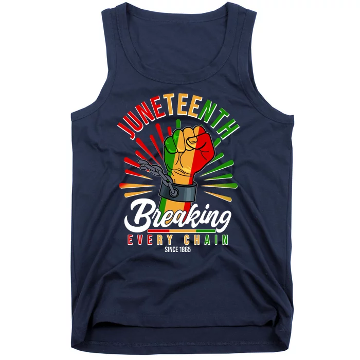 Juneteenth Breaking Every Chain Since 1865 Tank Top