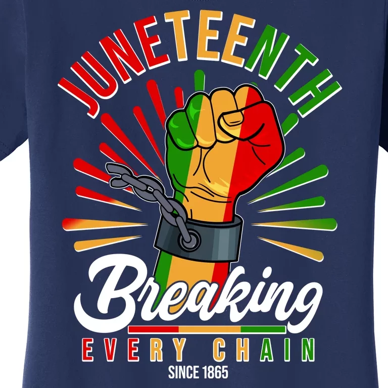 Juneteenth Breaking Every Chain Since 1865 Women's T-Shirt