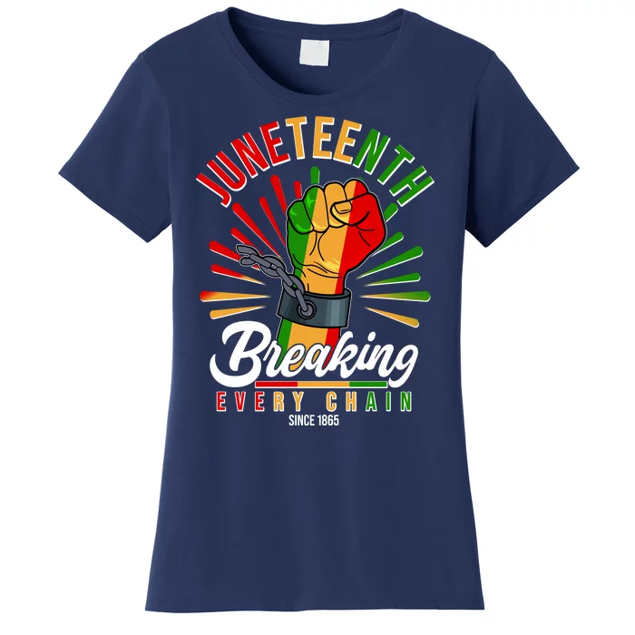 Juneteenth Breaking Every Chain Since 1865 Women's T-Shirt