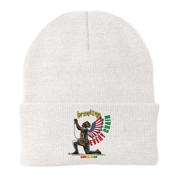 Juneteenth Breaking Every Chain Since 1865 Knit Cap Winter Beanie