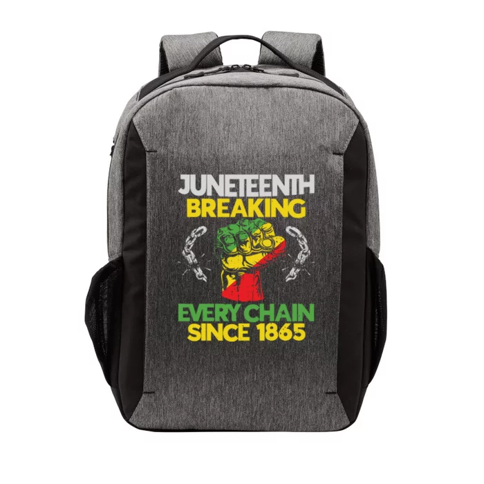 Juneteenth Breaking Every Chain Since 1865 African American Vector Backpack