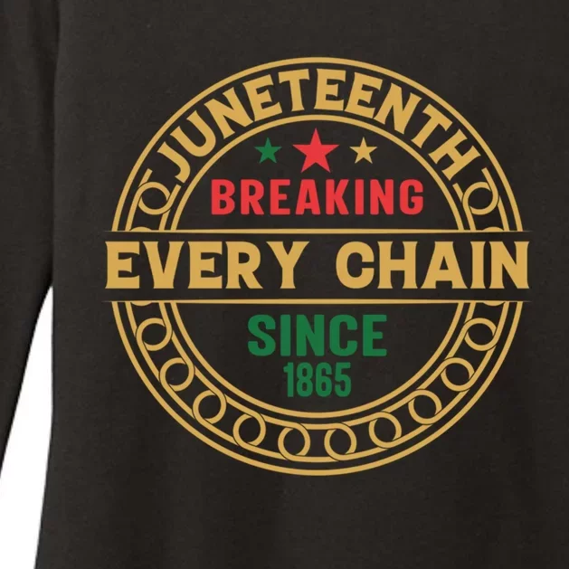 Junenth Breaking Every Chain Since 1865 Gift Womens CVC Long Sleeve Shirt