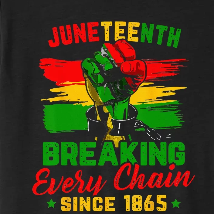 Juneteenth Breaking Every Chain Since 1865 ChromaSoft Performance T-Shirt