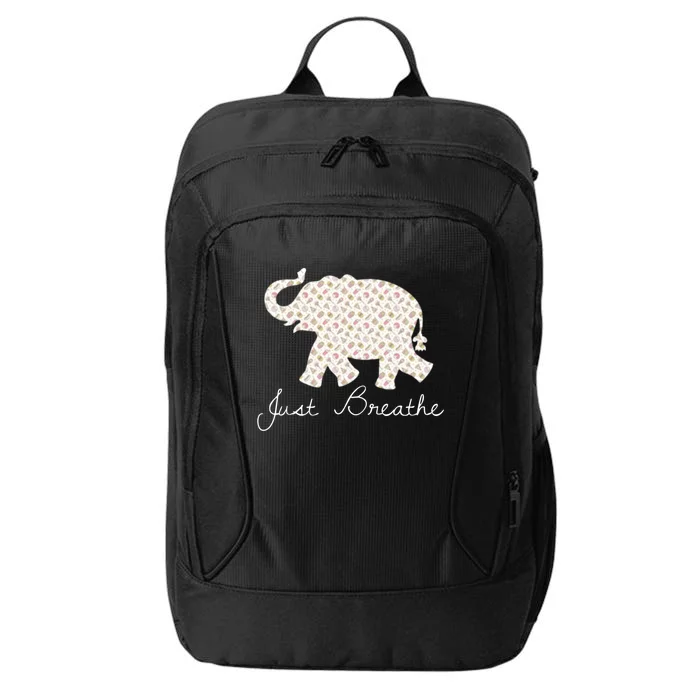 Just Breathe Elephant Great Gift City Backpack