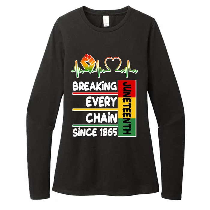 Juneteenth Breaking Every Chain Since 1865 Womens CVC Long Sleeve Shirt