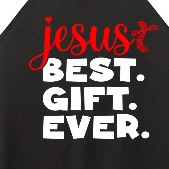 Jesus Best Ever Christian Humor Christmas Season Lover Women’s Perfect Tri Rocker Tank