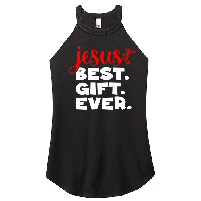 Jesus Best Ever Christian Humor Christmas Season Lover Women’s Perfect Tri Rocker Tank